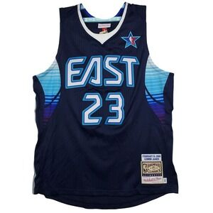 Authentic LeBron James 2009 All‎ Stars Mitchell & Ness NBA Large Jersey Navy NWT